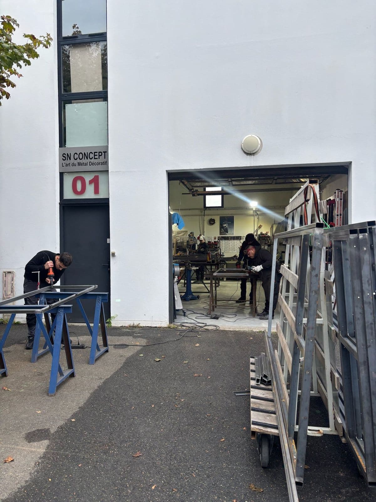 Postes de travail de l’atelier SN Concept